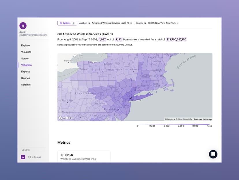 Announcing the Airwave Valuation Module